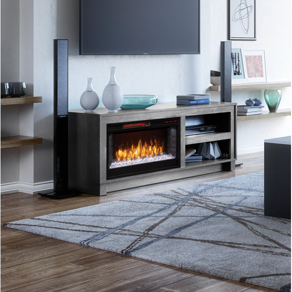 Greentouch Bushwick TV Stand for TVs up to 60" with Electric Fireplace